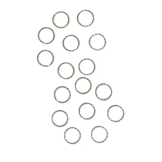 Key Ring Nickel 1" Round {3}