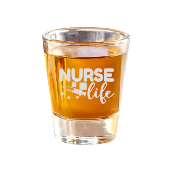 2oz Nurse Life Shot Glass {1}