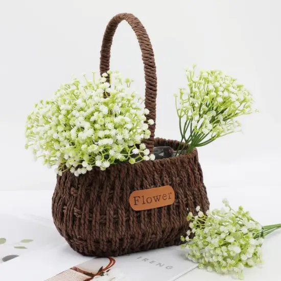 120 PCS Babys Breath Artificial Flowers,Artificial Baby Breath Gypsophila Flowers Bulk,White Flowers Real Touch Gypsophila Floral in Bulk,Home Wedding Garden Decor (120-Pcs) {3}