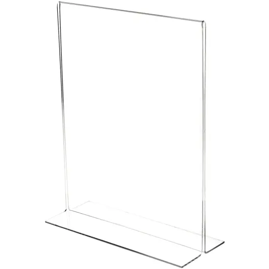 Plymor Clear Acrylic Sign Display / Literature Holder (Bottom-Load), 11" W x 14" H {2}