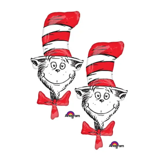 Anagram&reg; 42 Inch Dr. Seuss Cat In The Hat Balloon {4}