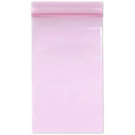 Plymor 3" x 5" (Pack of 100), 4 Mil Heavy Duty Anti-Static Zipper Reclosable Plastic Bags {1}