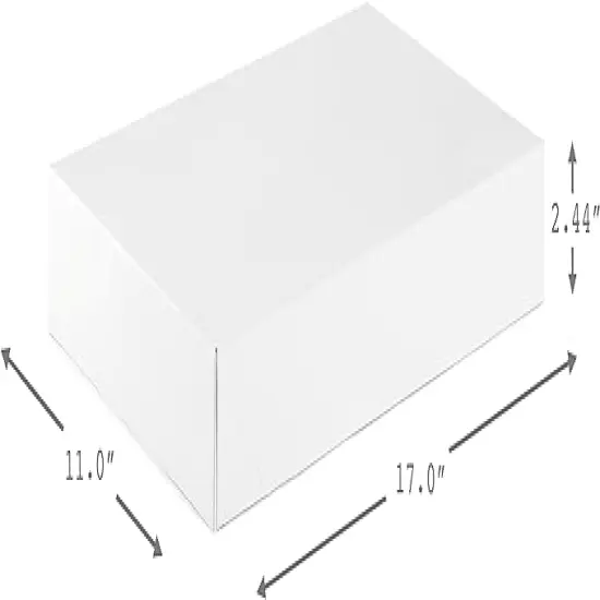 XLarge Gift Boxes with Lids (12 Robe Boxes, White) for Birthdays, Graduations, Christmas, Weddings, Bridal Showers {3}