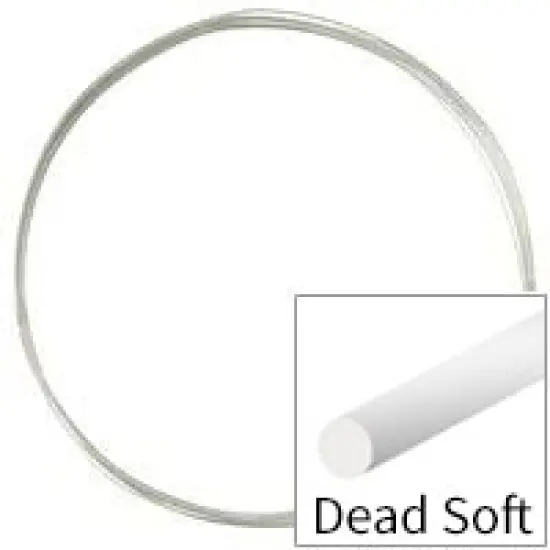 JewelrySupply Slerling Silver Round Wire 22 Gauge Dead Soft (Sold by The Foot) {3}