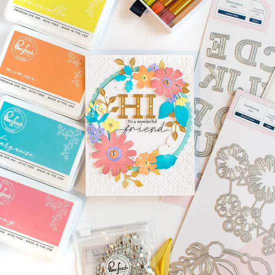 Pinkfresh Studio Die Set-Stylized Florals {4}