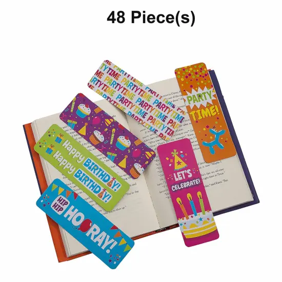 Happy Birthday Bookmarks Bulk 48 Pc {1}