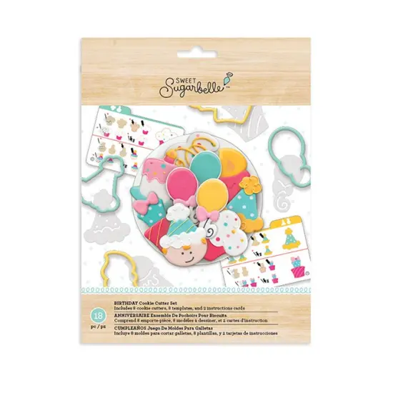 Sweet Sugarbelle Cookie Cutter Birthday Set 18 Pcs 351969 by American Crafts {1}