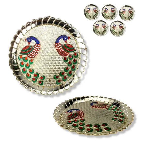 Bulk 5/20/50 Golu Gift Acrylic Pooja Puja Haldi Kumkum Rakshabandhan Thali, Varalaxmi Navrathri Diwali Gift, Baby Shower, Housewarming Favor, {2}