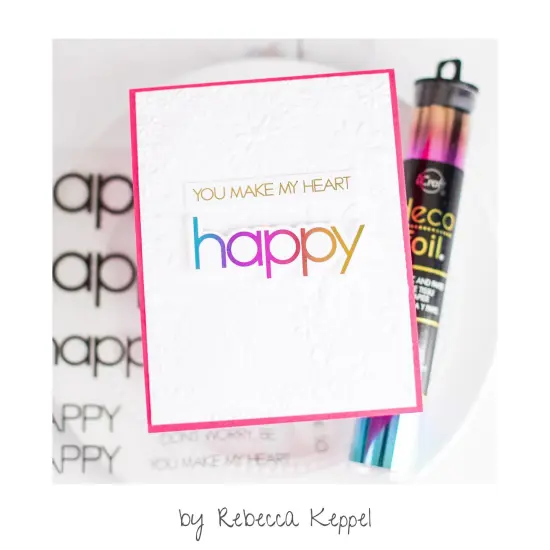 Deco Foil Adhesive Transfer Sheets 5.9" x 5.9"-Happy Everything {6}