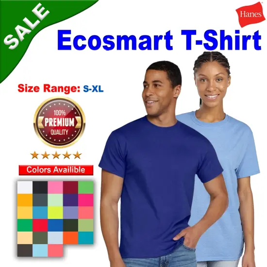 Hanes&reg; Ecosmart T-Shirt Charcoal Heather {2}