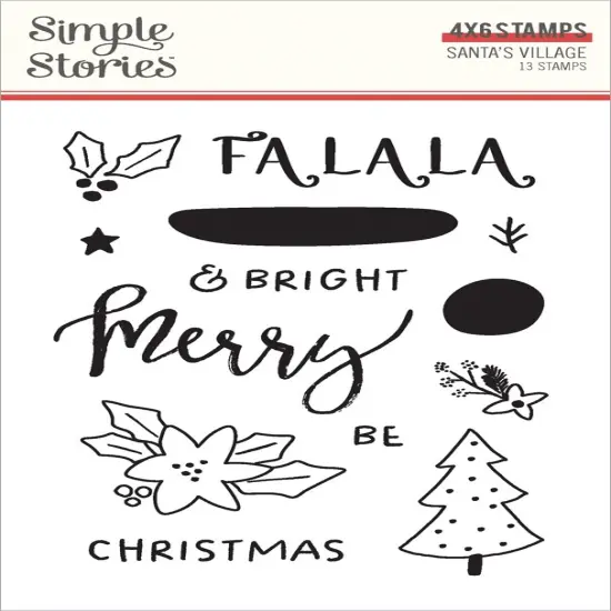 Santa's Village Clear Stamps-Photopolymer {1}