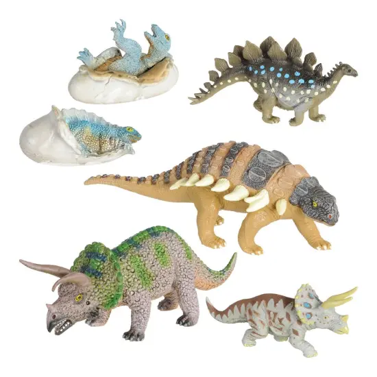 Kaplan Early Learning Company Vinyl Dinosaurs - Set of 11 {3}