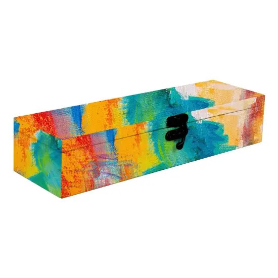 Little Birdie Customizable Canvas & MDF Box With Latch 1/Pkg-10"X3"X2" {3}