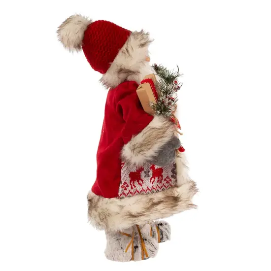 Kurt Adler 18-Inch Red and White Santa With Gift Box and Bells {2}