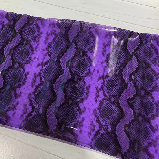 Snake Skin Print TPU Vinyl Black {4}