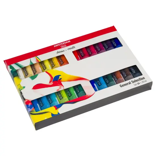 Amsterdam Standard Acrylic Paint Set 20ml 24/Pkg-General {3}