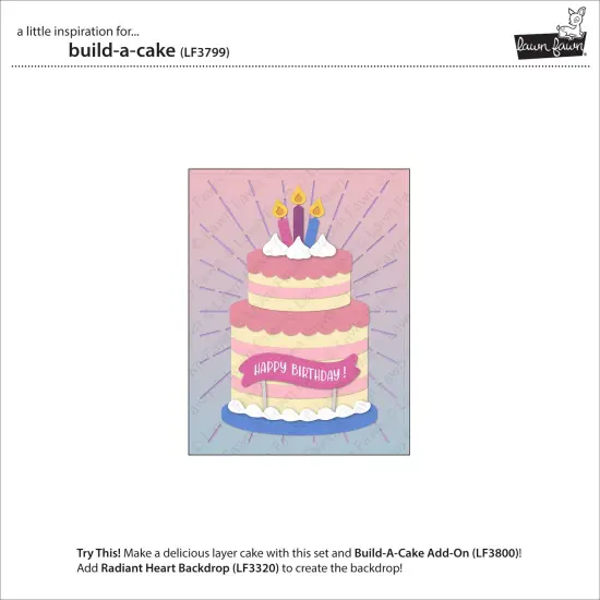 Lawn Cuts Custom Craft Die-Build-A-Cake {4}