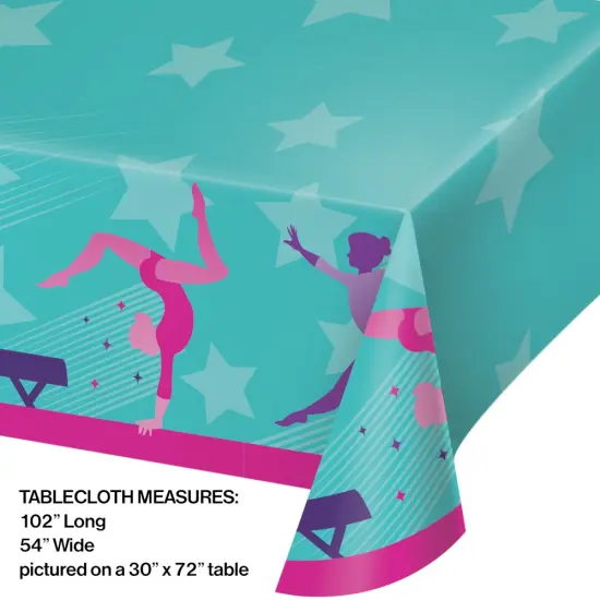 Gymnastics Party Paper Table Cover - 54" x 102" {2}