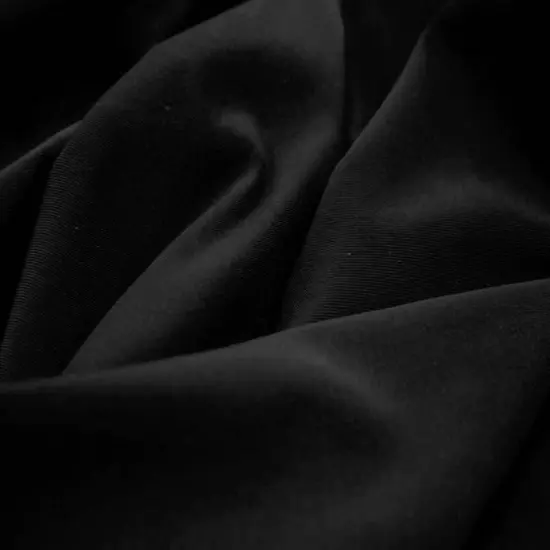 1 Yard Venezia Stretch Fabric Soft Polyester Spandex for Dresses Apparel Decor 58 60 Inch Width &nbsp;Black {1}