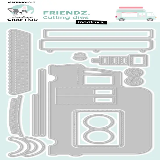 Studio Light Friendz Cutting Dies -Nr. 969 Foodtruck {1}