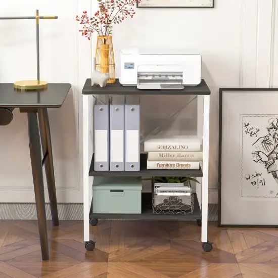 Kitchen Storage Rack with 3 Tiers and Adjustable Shelves {5}