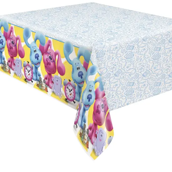 Blue's Clues Rectangular Plastic Table Cover - 54" x 84" {1}