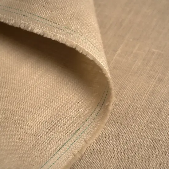 1 Yard Pure Linen Fabric Fawn 5.5 oz/y&sup2; Midweight Stone Washed, 54&rdquo; Wide {4}