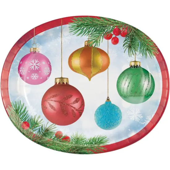 Bright Ornaments Oval Platters - 8ct {1}