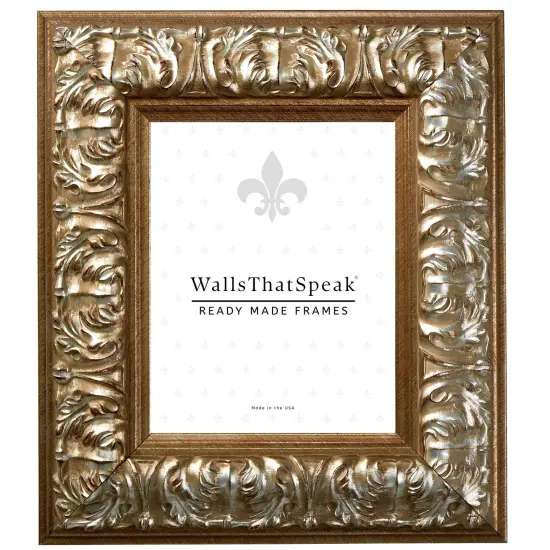 Barroco 3.125", Antique Silver Picture Frame by wallsthatspeak {1}