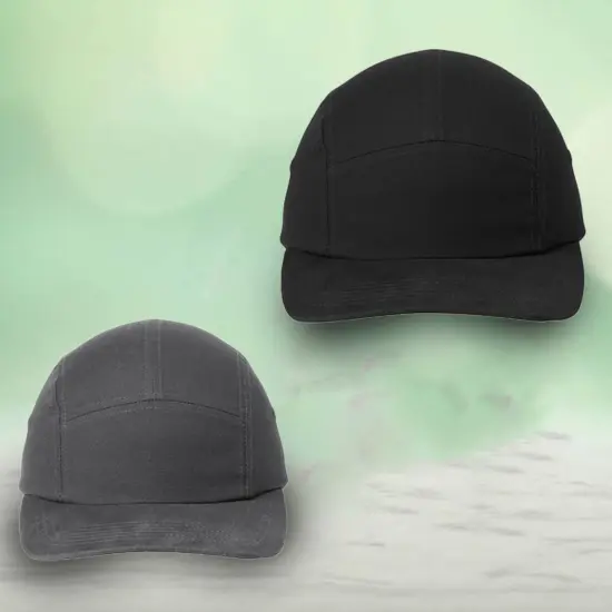 Port Authority&reg; Brushed Cotton Camper Cap Effortless Style Meets Everyday Comfort Black {7}