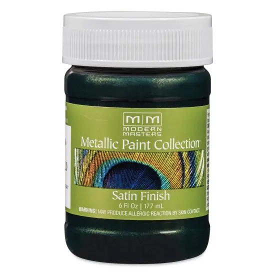 Modern Masters Metallic Paint - Emerald, 177 ml jar {1}