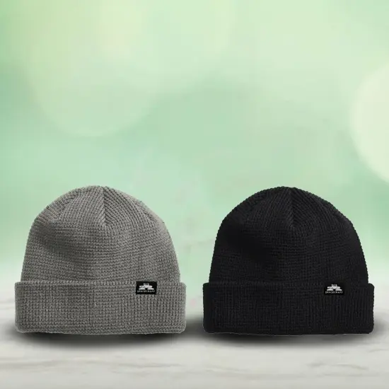 Limited Edition Spacecraft Index Beanie Soft Acrylic Versatile Cuffed or Slouched Style Alloy Gray {7}