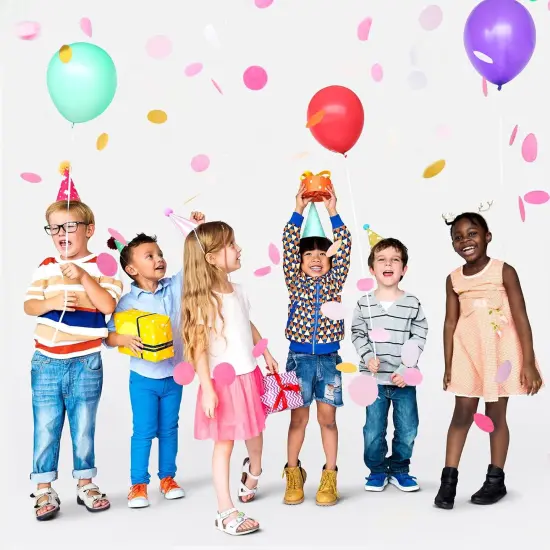 5000 Pieces Tissue Paper Confetti Circles - Pink and Gold {6}