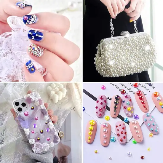 Mix Flatback Resin Rhinestones - Gold Series {4}