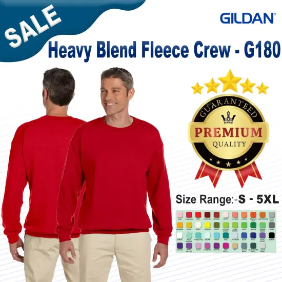 Gildan&reg; Heavy Blend Fleece Crew CARDINAL RED {2}