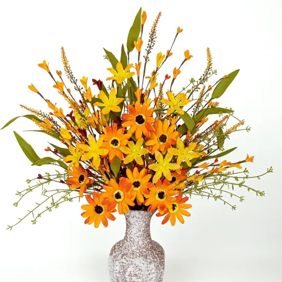 12 PCS Fall Flower Picks - 17 Inches {1}