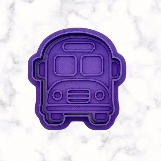 School Bus Cookie Cutter and Stamp {3}