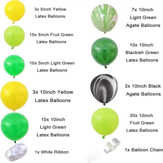 Dinosaur Birthday Party Decorations, Dino Foil Balloons Arch Garland Kit, Happy Birthday Banner for Kids Boys {3}