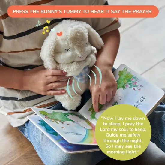 Tickle & Main Everybunny Prays The Praying Musical Bunny, Ideal Baptism & Christening Gifts for Girls, Babies & Toddlers on Easter (Blue, 7 in), Ages 1-14 {5}