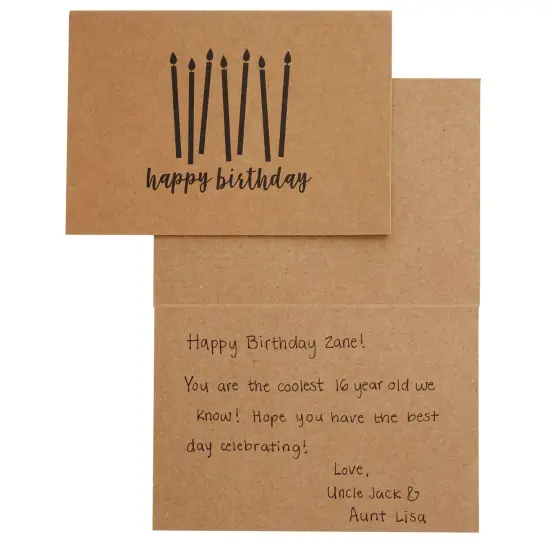 36 Pack Assorted All Occasion Cards with Envelopes in 36 Unique Designs for Birthdays, Congratulations, Sympathy, Thank You (Kraft Paper, 4x6 In) {6}