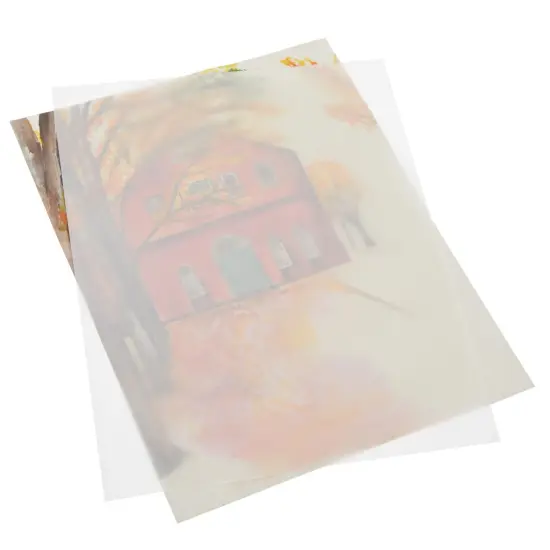 100 Pack Glassine Paper Sheets (8.5 x 11 In) - Onion Skin Paper for Artwork, Drawings, Arts and Crafts, DIY Projects Clear {6}