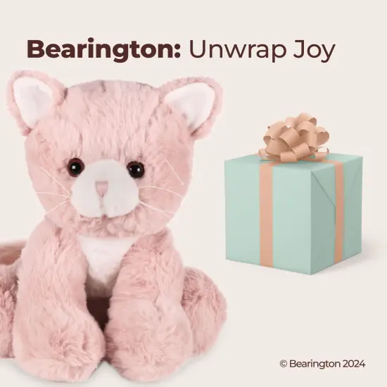 Bearington Mew Mew The Pink Kitty Stuffed Animal Plush, 10.5 Inch Stuffed Animal, For Ages 3-14 {5}