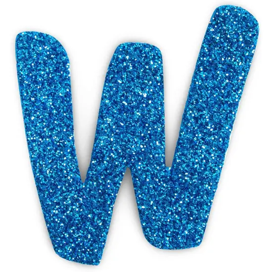 Glitter Foam Alphabet Letter Stickers for Kids, Self Adhesive, A-Z in 13 Colors (130 Pieces) Multicolor {5}