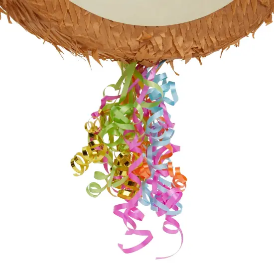 Sloth Pull String Pinata for Kids Birthday Party Supplies (16.5 x 13 x 3 In) Brown {6}