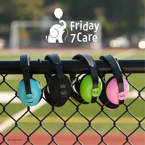 Friday 7Care Baby Headphones - Baby Ear Protection, Noise Cancelling Headphones with Adjustable Headband for Ages 0-24 Months, Pink Multicolor {7}