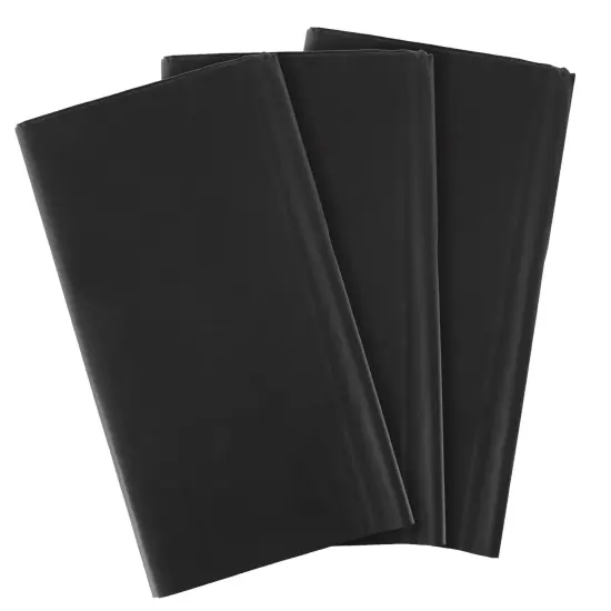 Juvale 3 Pack Black Plastic Tablecloth for Rectangle Tables, 54 x 108 Inches, Disposable Tablecloth Cover for Birthday, Halloween & Graduation Party Table Decorations {7}