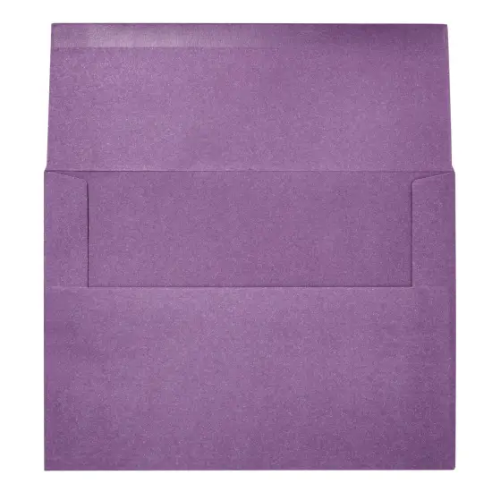 100 Pack 7 x 5 Invitation Envelopes, A7 Gummed Seal Square-Flap Invite Envelope for Wedding, Holiday, Birthday, Baby Shower - Purple - 120 GSM - 7 x 5 inches {5}