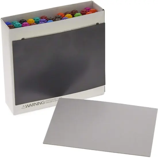 Magnetic Sheets with Adhesive Backing, Flexible Peel and Stick (4 x 6 in, 24 Pack) Black {7}