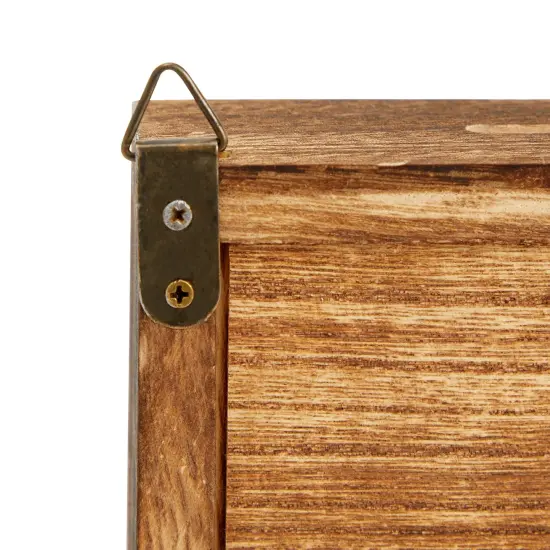 Our Adventure Fund, Vacation Shadow Box for Weddings, Honeymoon Savings Piggy Bank for Adults (7 x 7 Inches) Brown {6}