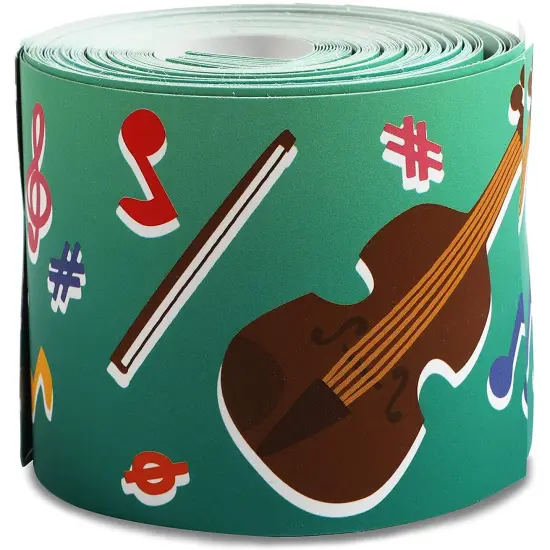 Bright Creations 78-Piece Music Bulletin Board Border Trim Set - 6 Musical Designs, 2.3x36 in Classroom Decor & Bulletin Board Decorations {5}